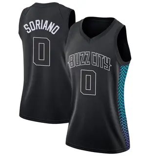 Women's Joel Soriano Charlotte Hornets Black Jersey - City Edition - Swingman