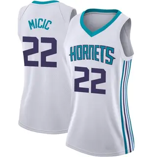 Women's Vasilije Micic Charlotte Hornets White Jersey - Association Edition - Swingman