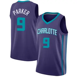 Youth Tony Parker Charlotte Hornets Purple Jersey - Statement Edition - Swingman