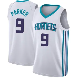 Youth Tony Parker Charlotte Hornets White Jersey - Association Edition - Swingman